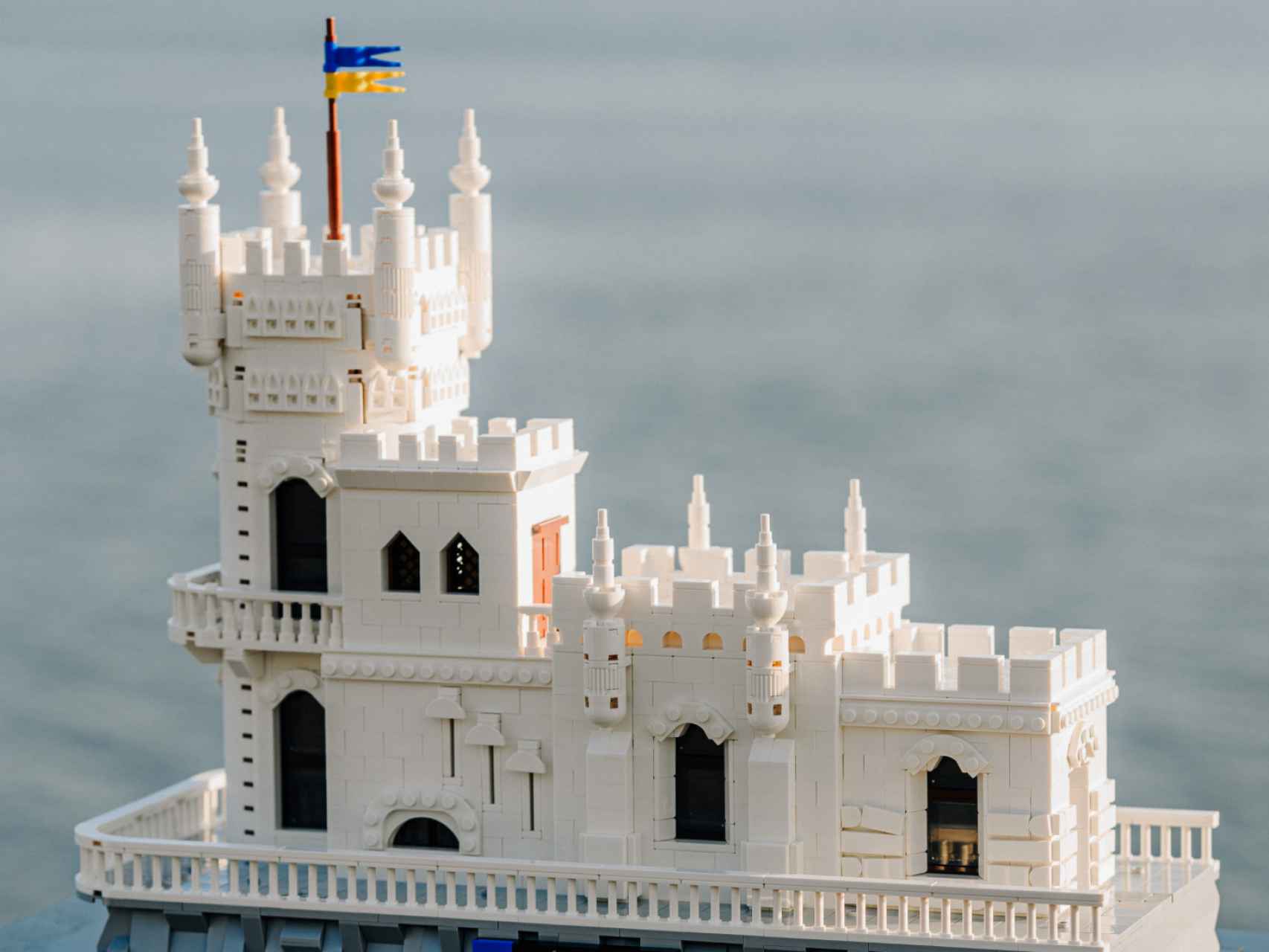 Reproducción hecha con piezas de Lego del castillo neogótico de Gaspra.