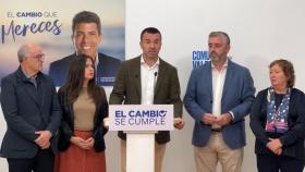 El presidente provincial del PP de Valencia, Vicent Mompó, este lunes en la sede popular. EE