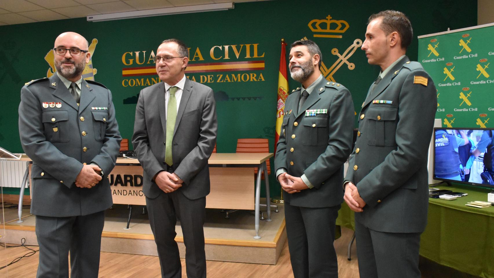 Presentación de la Operación Coruni en la Comandancia de la Guardia Civil de Zamora