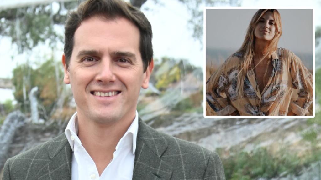 El expolítico Albert Rivera junto a su ilusión, Carla Cotterli, en un montaje de EL ESPAÑOL.
