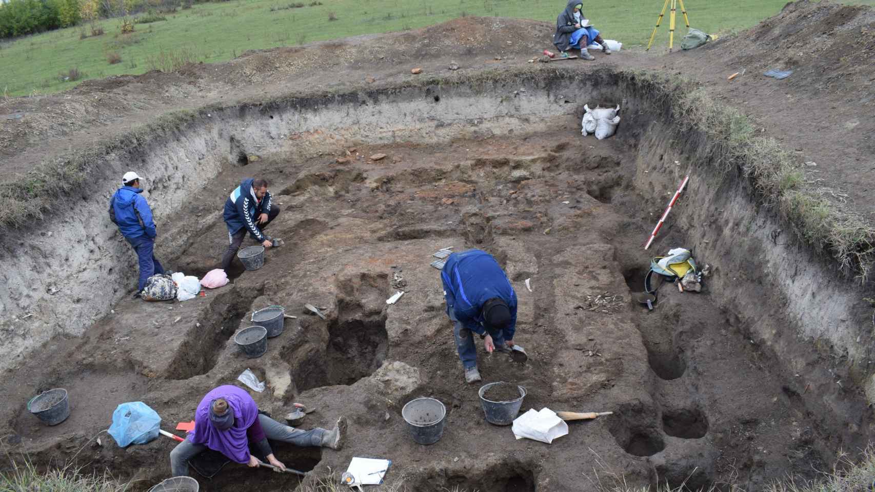 Excavación en Gradiste Iđos, norte de Serbia