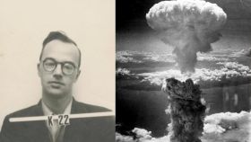 Montaje de Klaus Fuchs y 'Fatman', la bomba atómica que explotó sobre Nagasaki