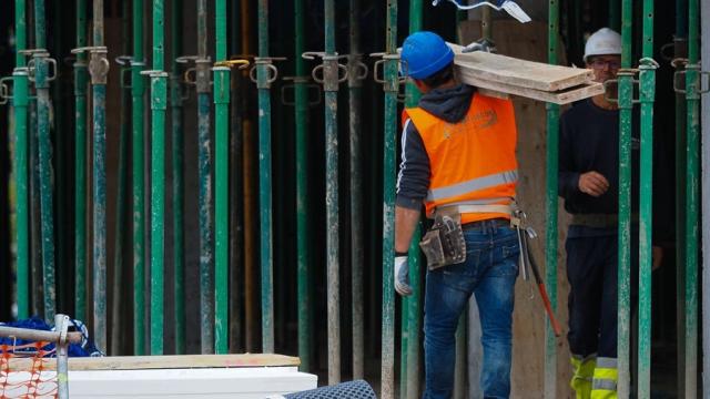 Un empleado del sector de la construcción.