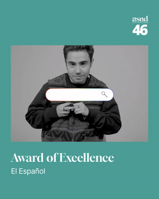 Imagen de premio Award of excellence de SND 46º edición al especial Diccionario de género