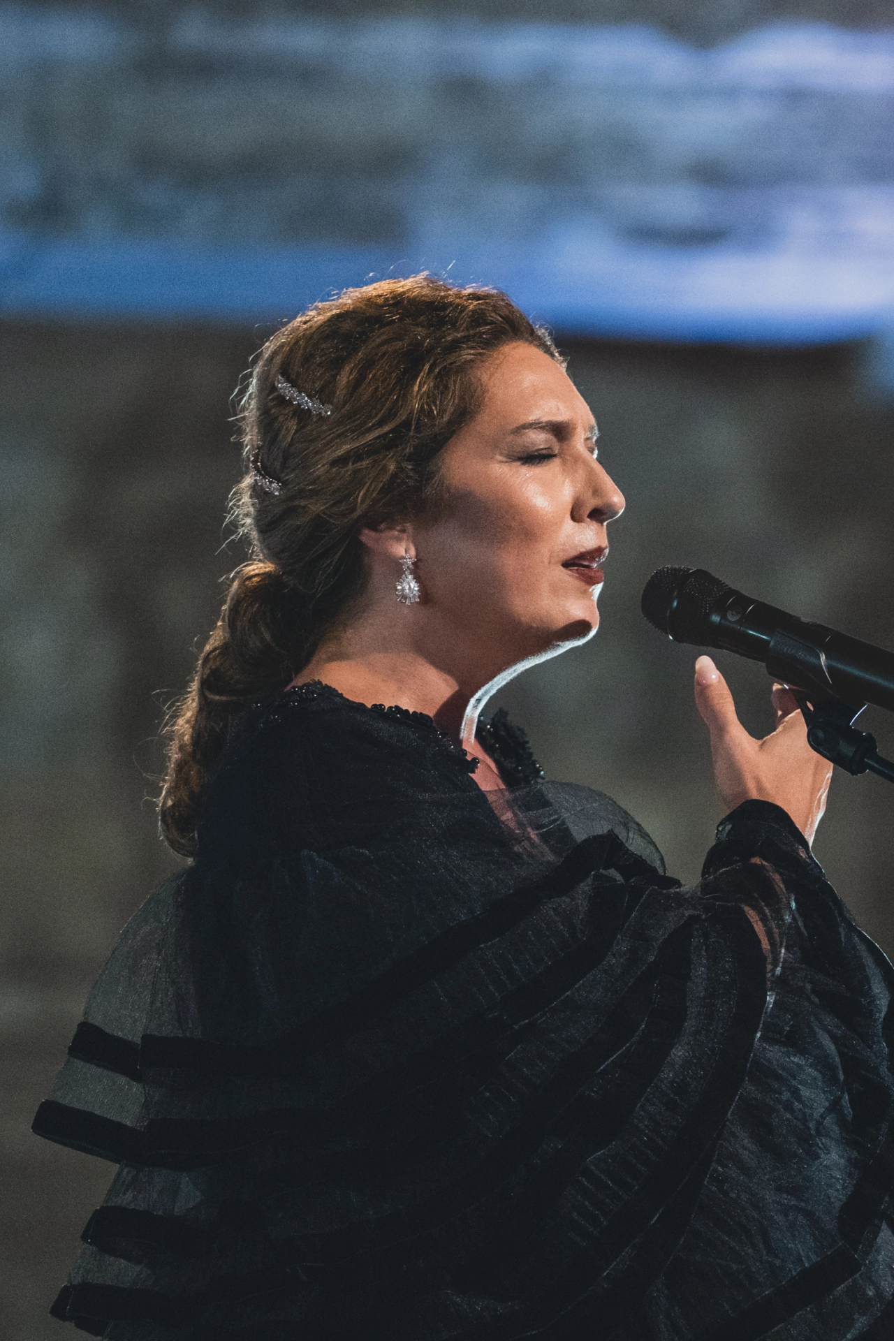 Estrella Morente actuando en la gala