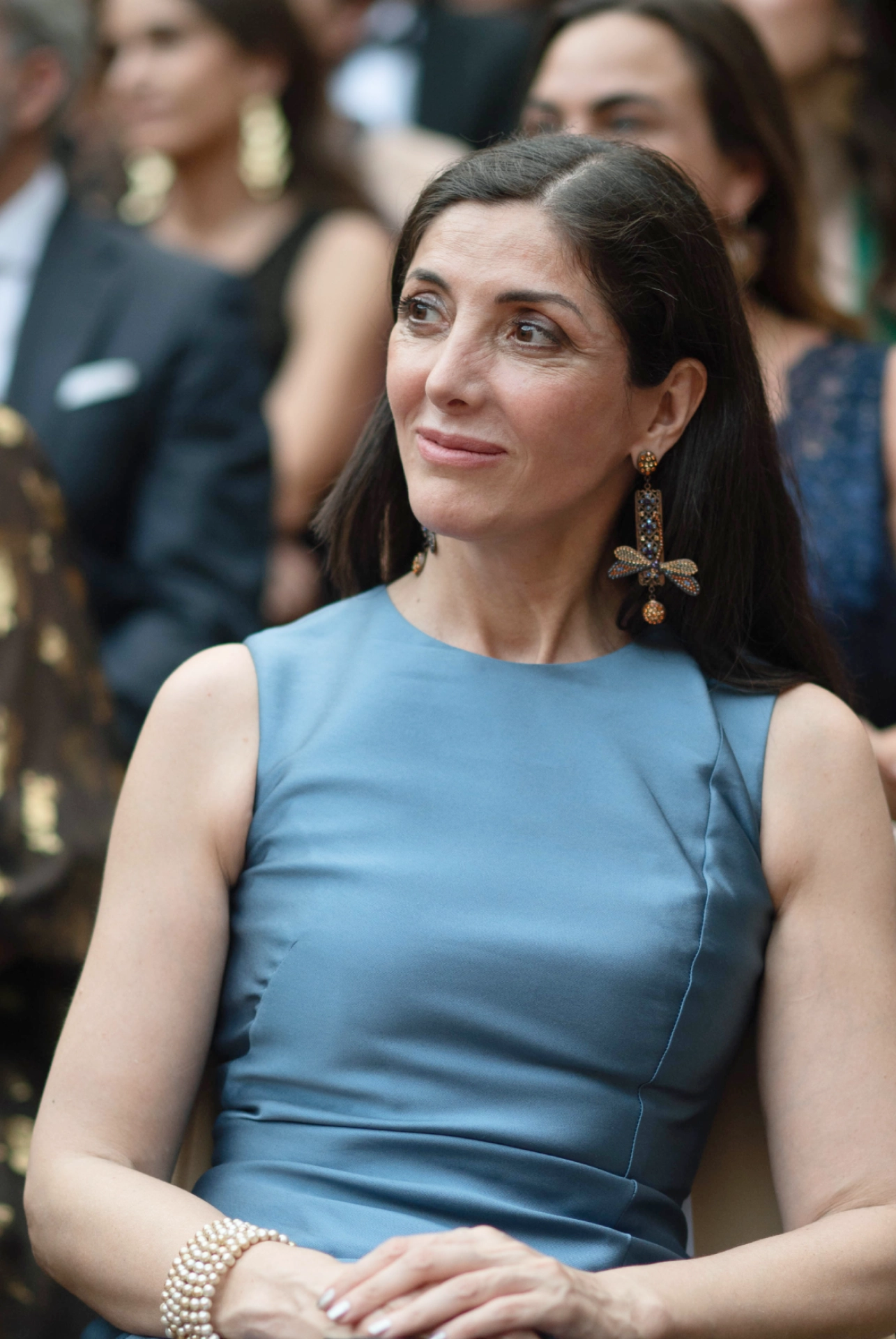 Espido Freire en la gala en la Alhambra