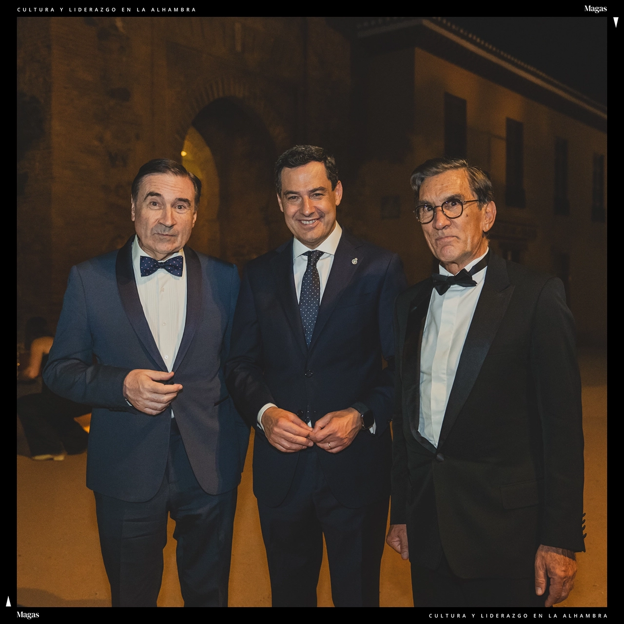 Pedro J. Ramírez, Juanma Moreno y Juan Pedro Abeniacar