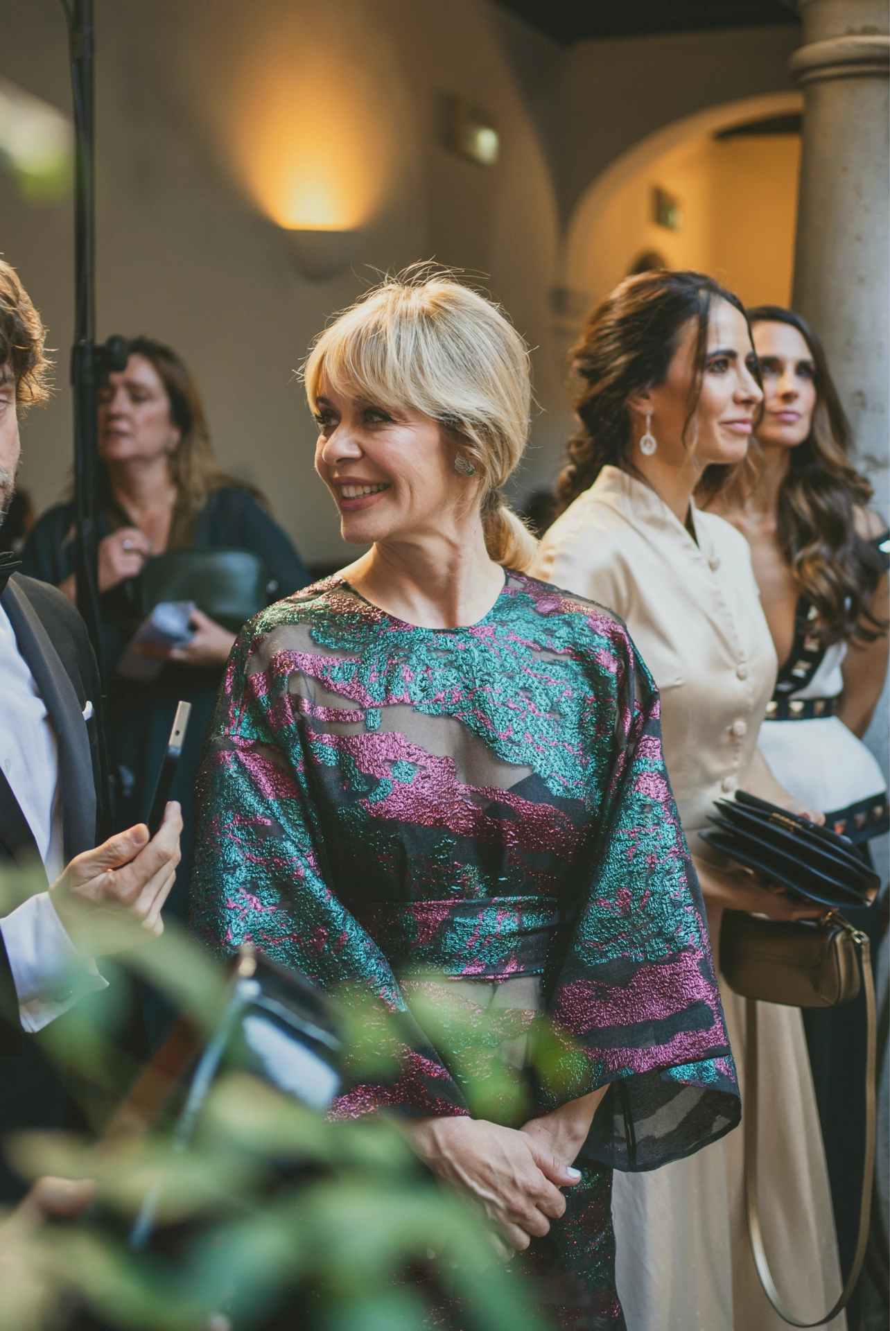 María Adánez en en el parador de la Alhambra