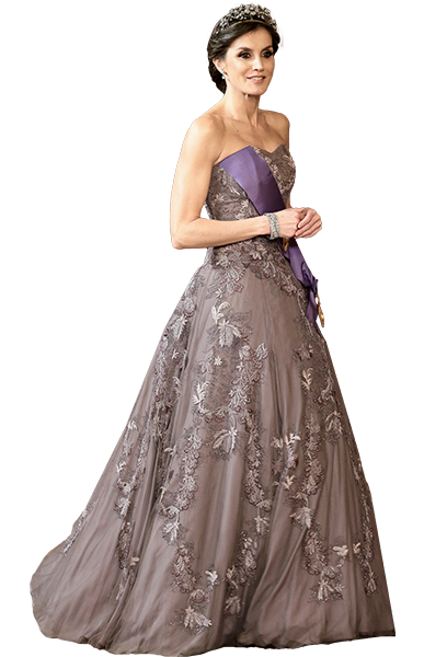 Vestimenta de gala de Letizia en 2019