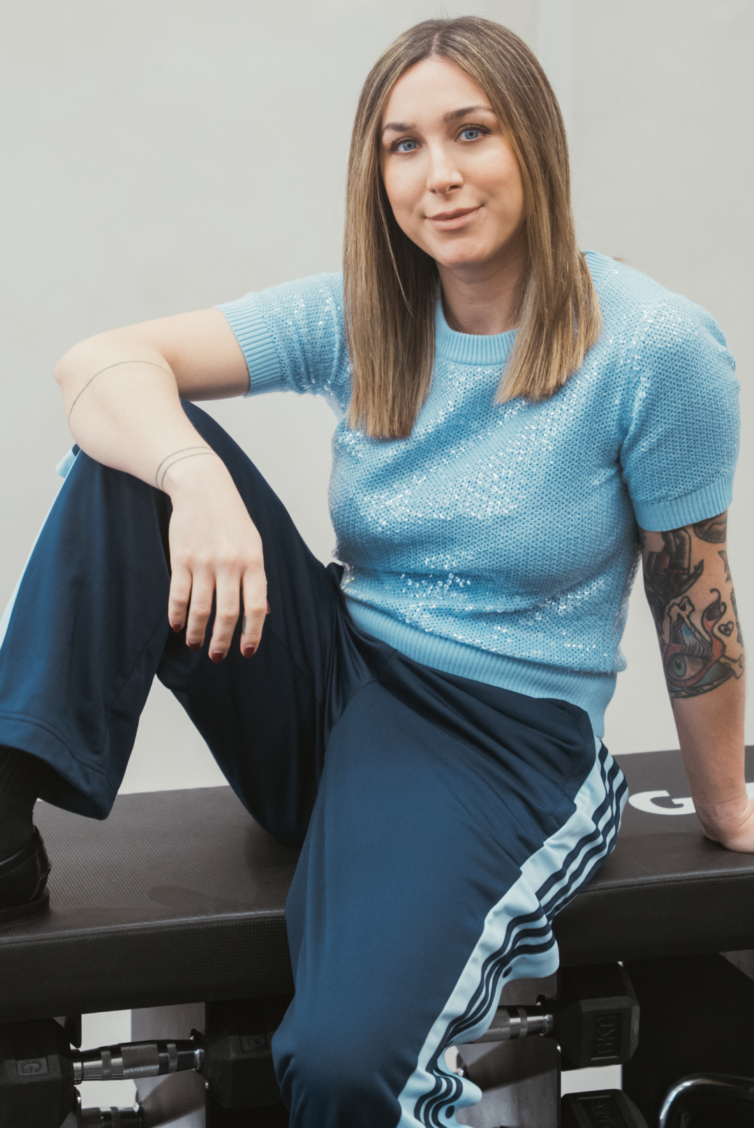 Foto dos de Cris Lazarraga con el look dos