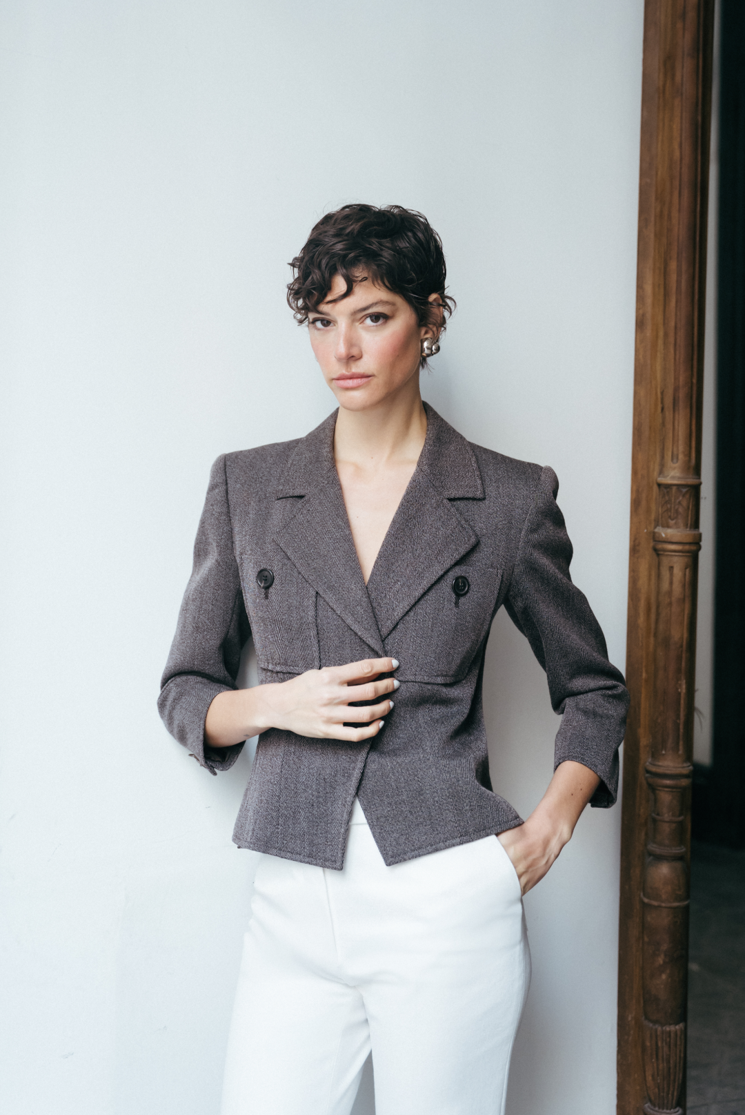 Foto uno de Marta Ortiz con el look dos