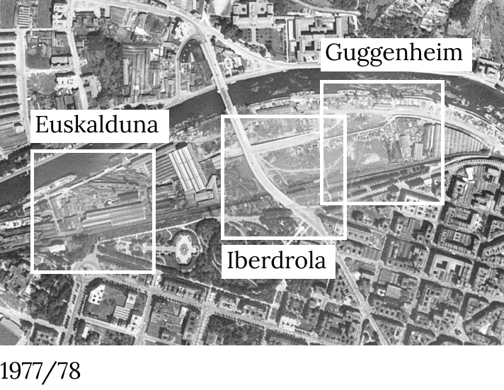 Museo Guggenheim palacio euskalduna y torre Iberdrola