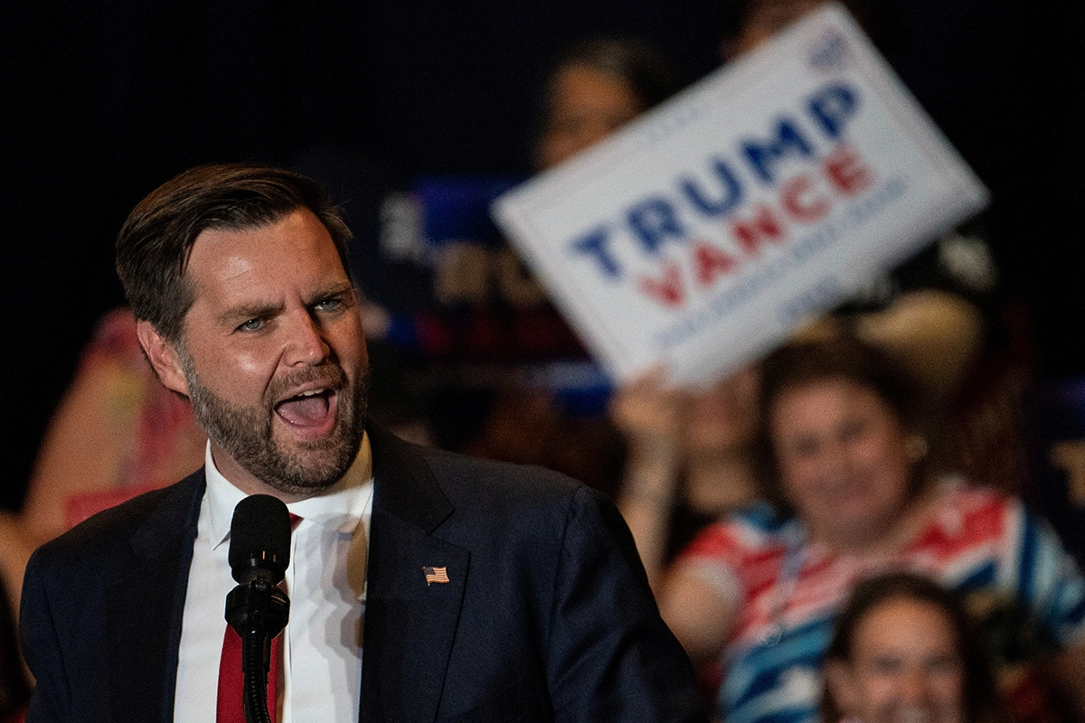 JD Vance, candidato republicano a la vicepresidencia, en el Arizona Biltmore de Phoenix. Go Nakamura /Reuters