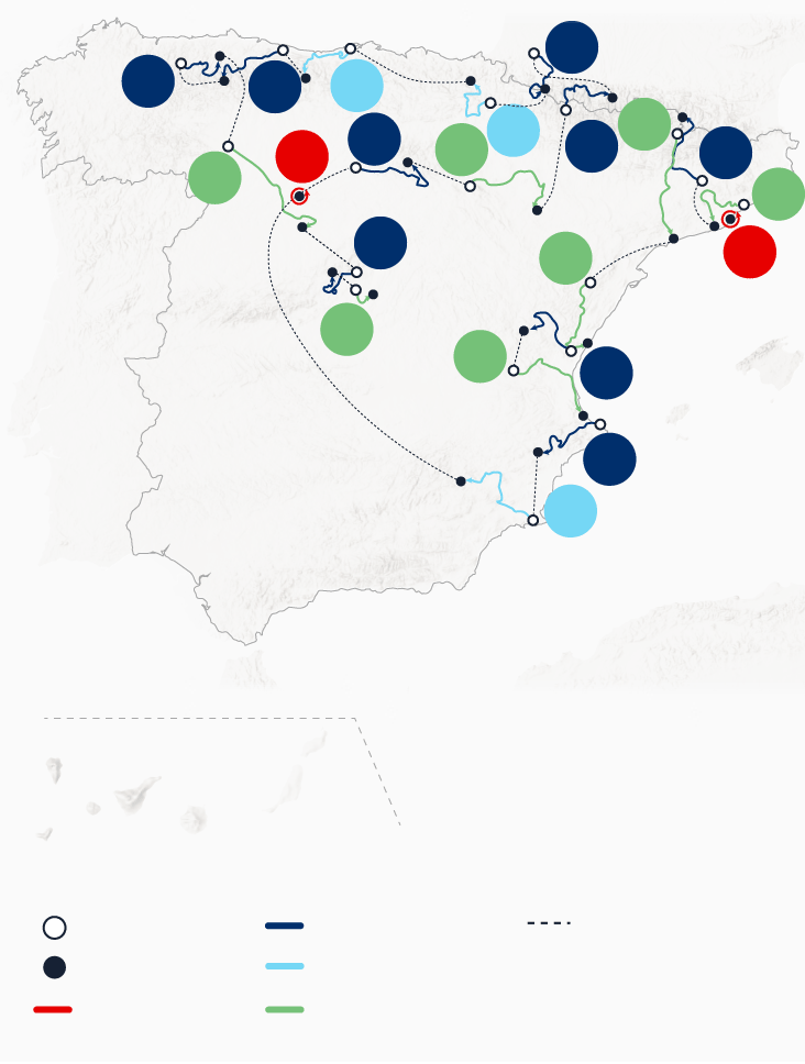 Mapa de la vuelta a España 2023