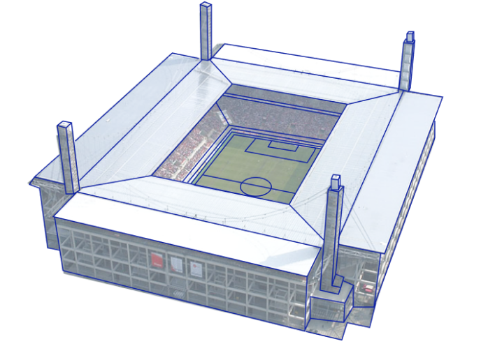 Imagen del Estadio de Colonia, donde se juega la Eurocopa 2024