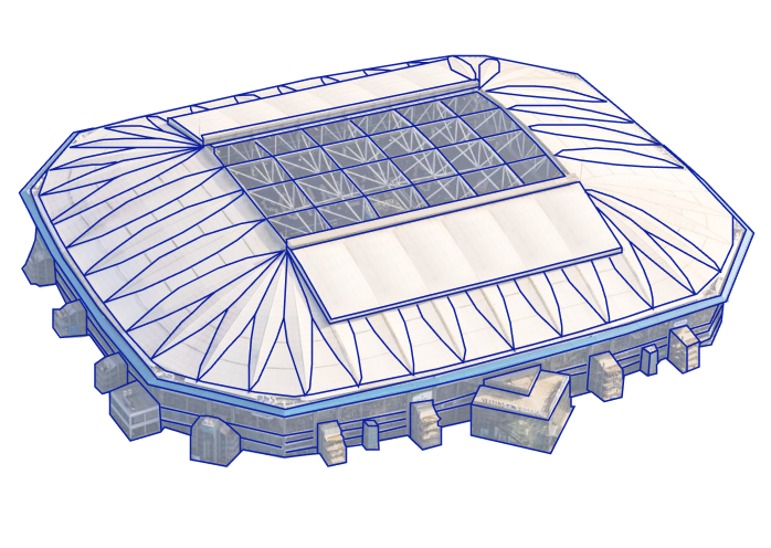 Imagen del Arena de Schalke, donde se juega la Eurocopa 2024