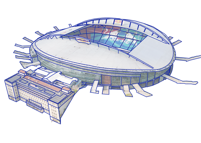 Imagen del Estadio de Leipzig, donde se juega la Eurocopa 2024