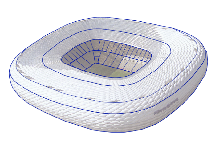 Imagen del Munich Football Arena, donde se juega la Eurocopa 2024